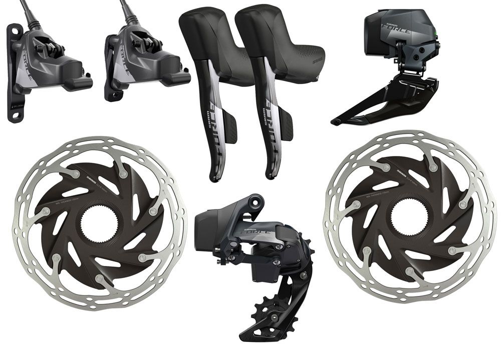 SRAM Force eTap AXS 2x12-fach HRD Elektronik Kit FlatMount CL kaufen | Bike-Discount