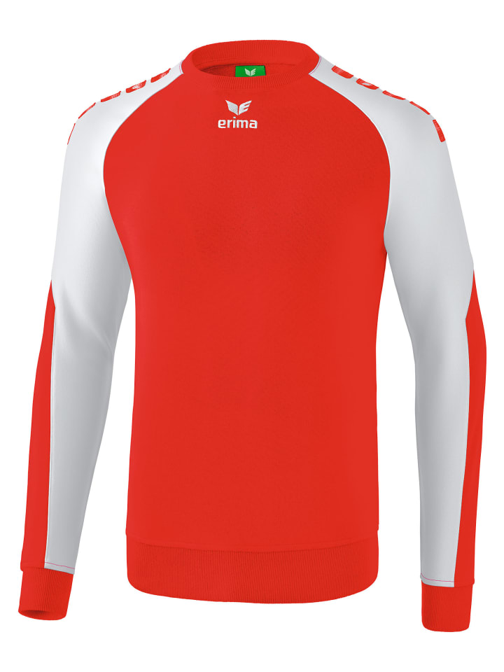 erima Essential 5-C Sweatshirt in rot/weiss günstig kaufen