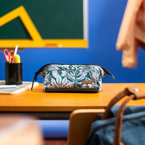 School pencil case, Rue Denoyez green