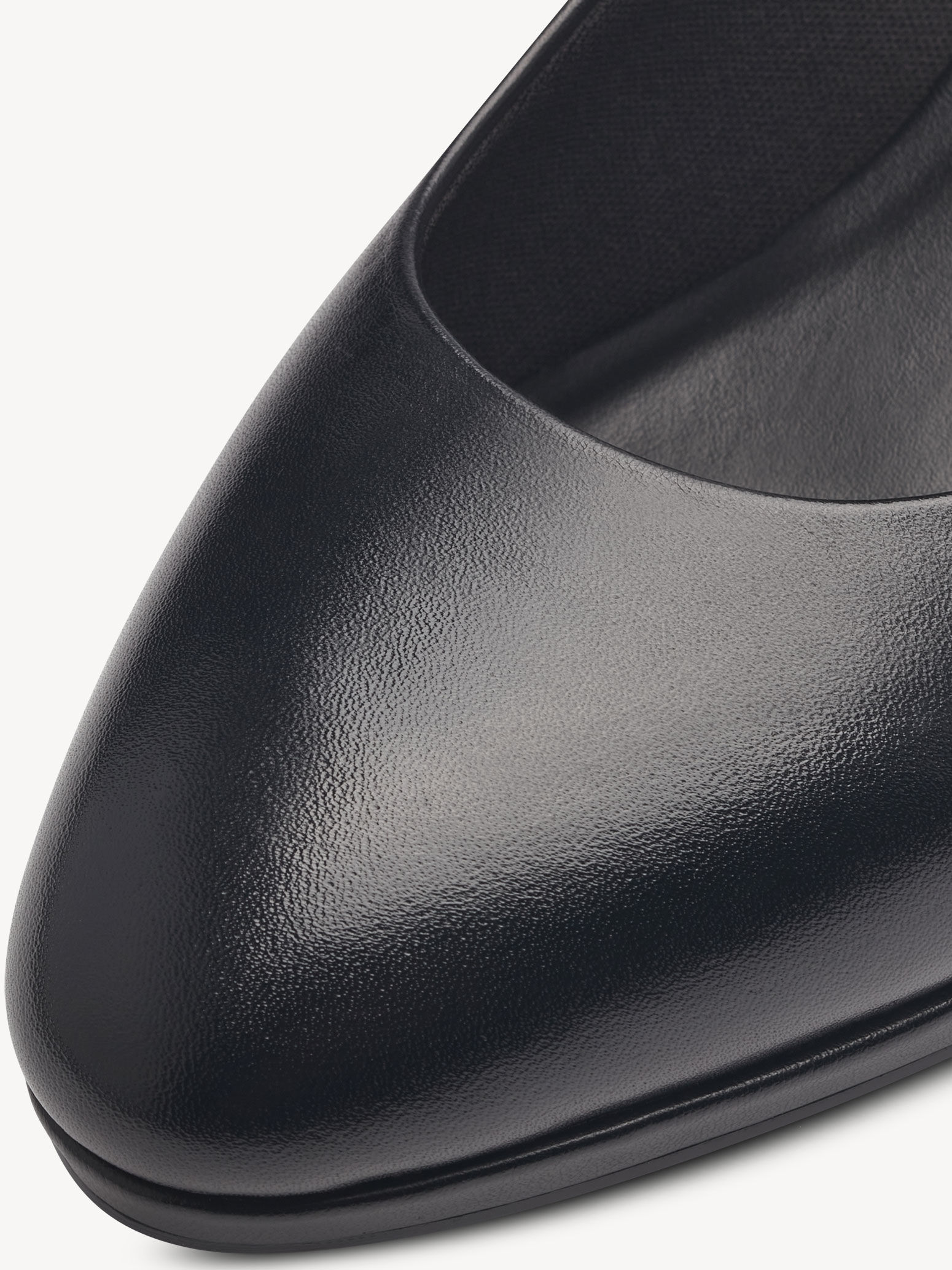 Escarpin en cuir - noir