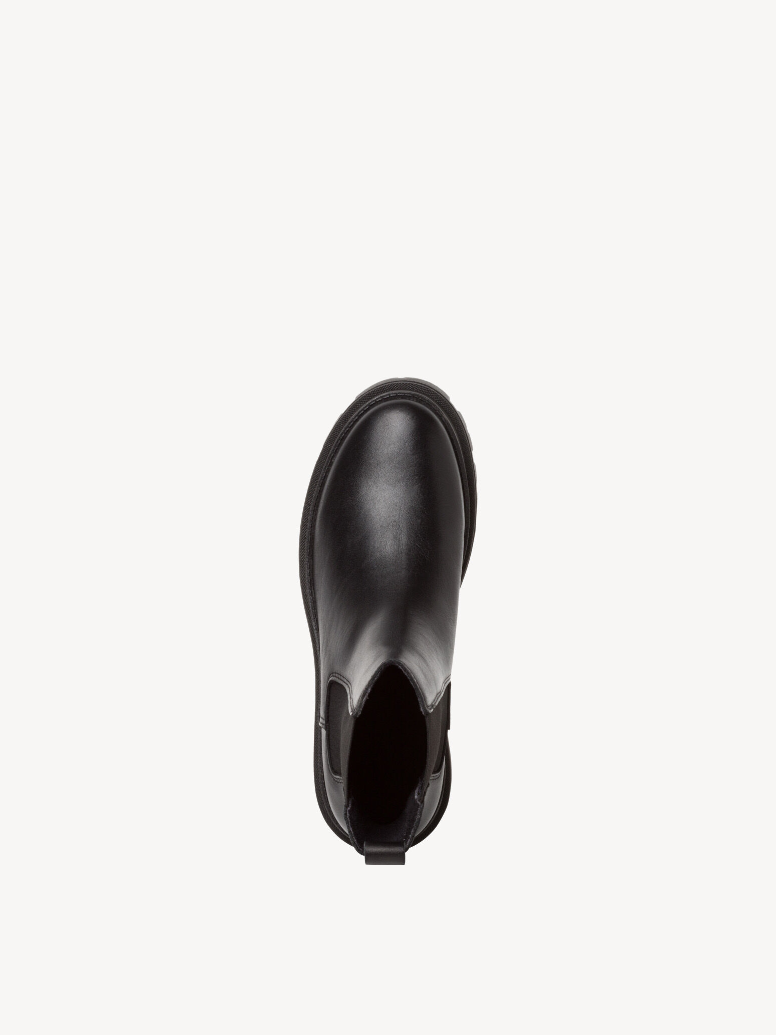 Bottine Chelsea en cuir - noir