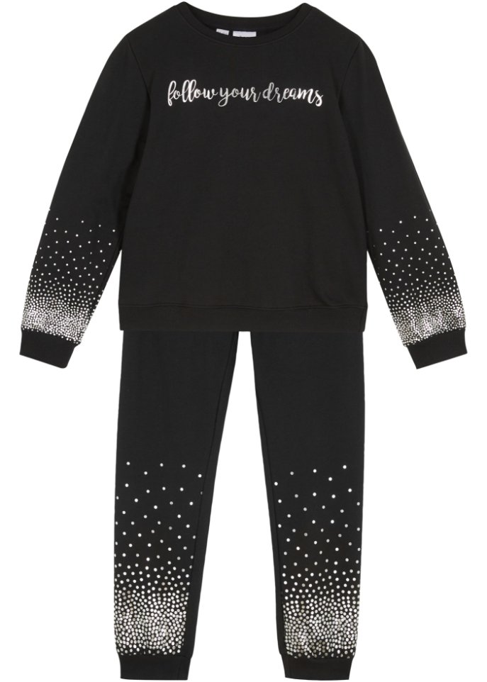 Mädchen Sweatshirt + Sweathose (2-tlg. Set)
