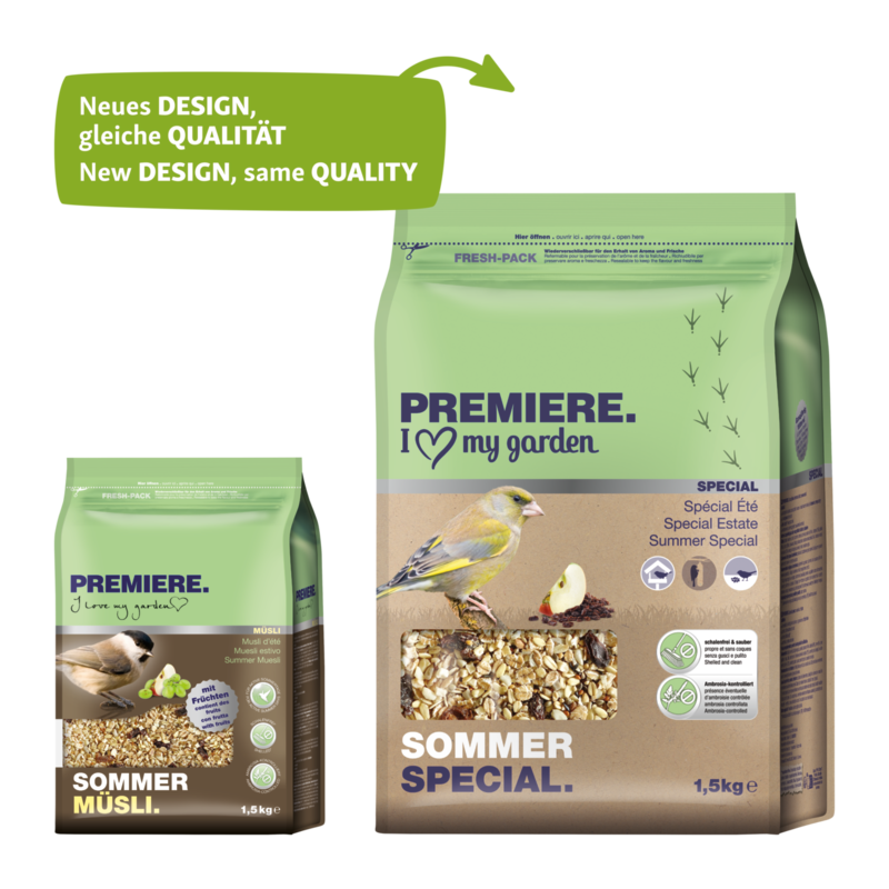 PREMIERE Wildvogelfutter PREMIERE Sommer Special 1,5kg