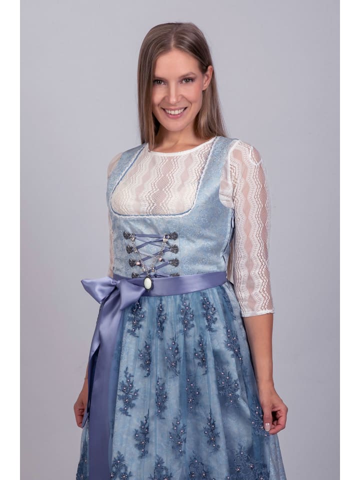 Edelnice Mini Dirndl 2-teilig Cloé in hellblau günstig kaufen