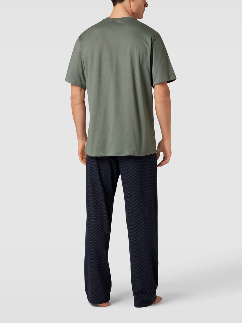 Pyjama aus Baumwolle Modell 'Essentials Nightwear' in stein
