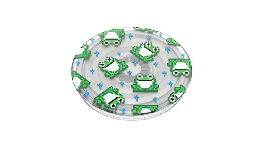 PopGrip PlantCore™ - ausziehbarer Handy-Griff Handyhalter - 8 Bit Frogs
