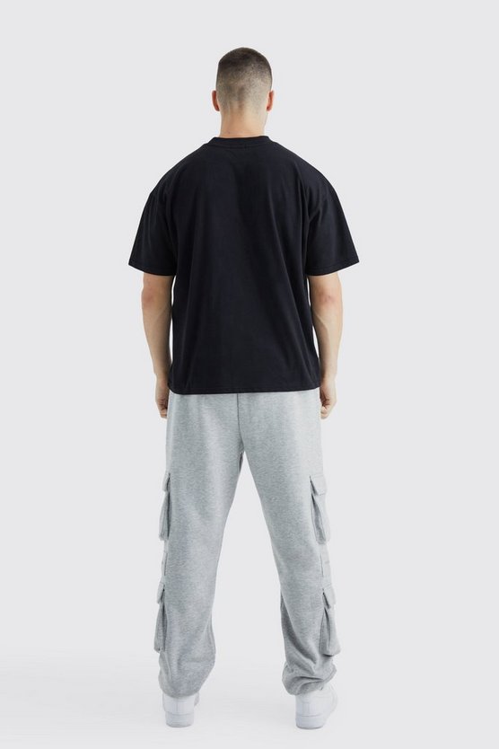Tall Jersey Cargo-Jogginghose mit Reißverschluss-Detail