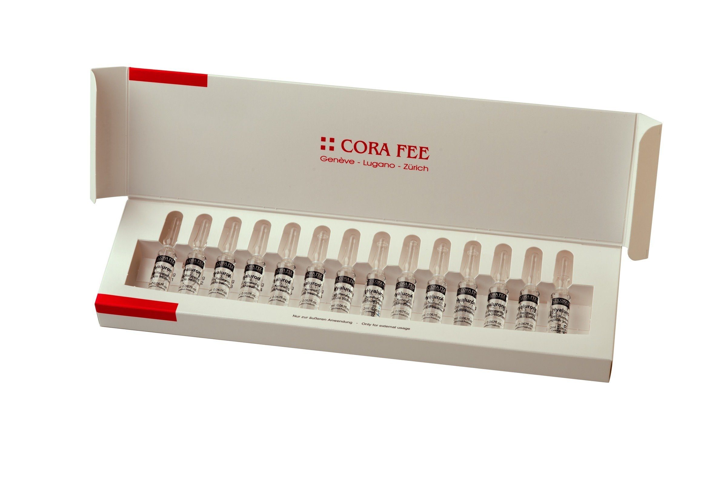 CareMed Gesichtskur Cora Fee Lift Hyaluron Ampoulles, 14 Ampullen á 2 ml, 14 x 2ml Ampullen