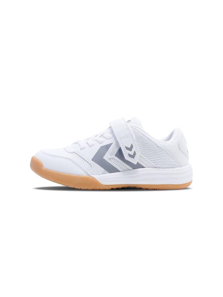 Hummel Hummel Klettverschluss Hallenschuh Multiplay Stable Kinder in WHITE/GREY günstig kaufen