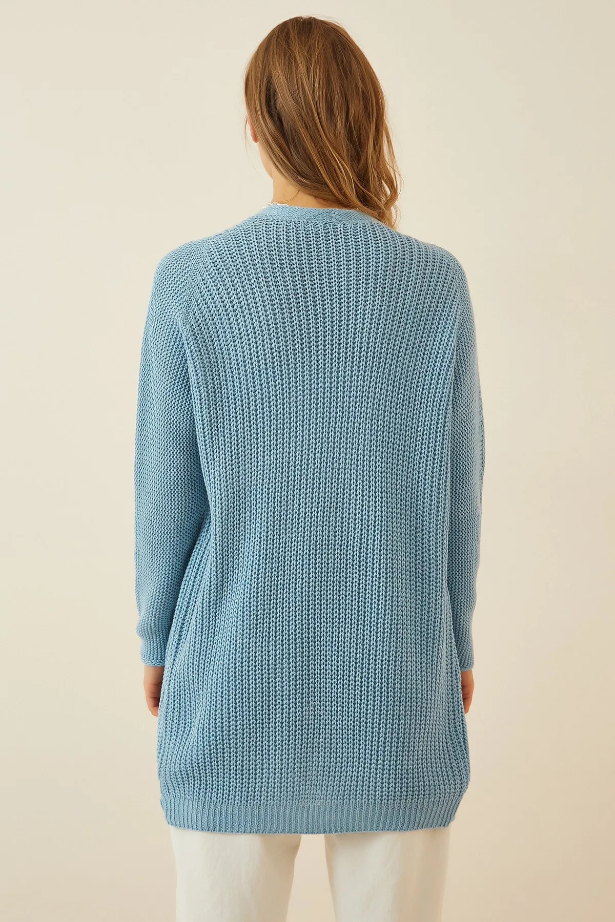 Happiness İstanbul  Strickjacke - Blau - Regular Fit