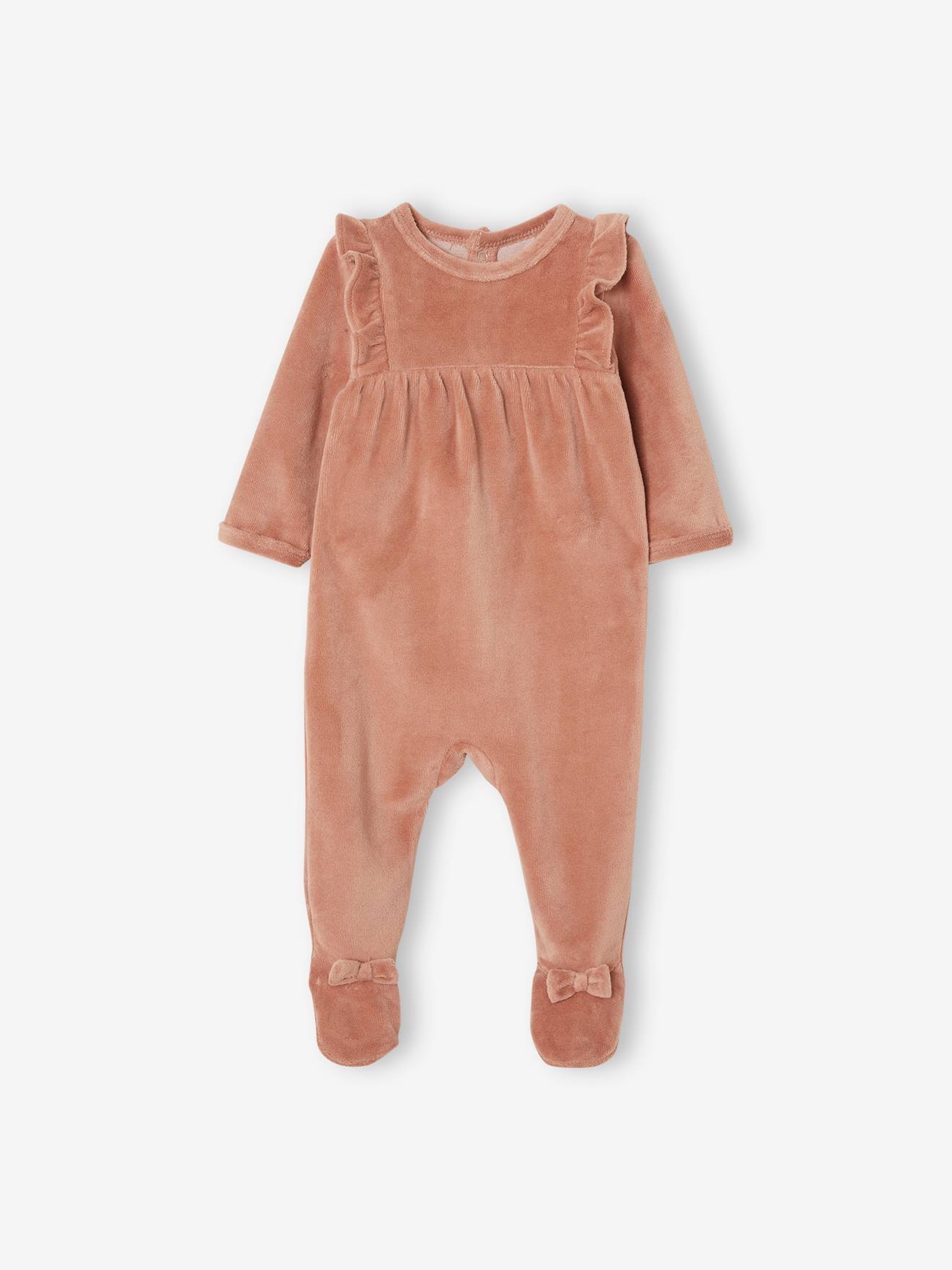 Vertbaudet 2er-Pack Mädchen Baby Strampler - pack wollweiß