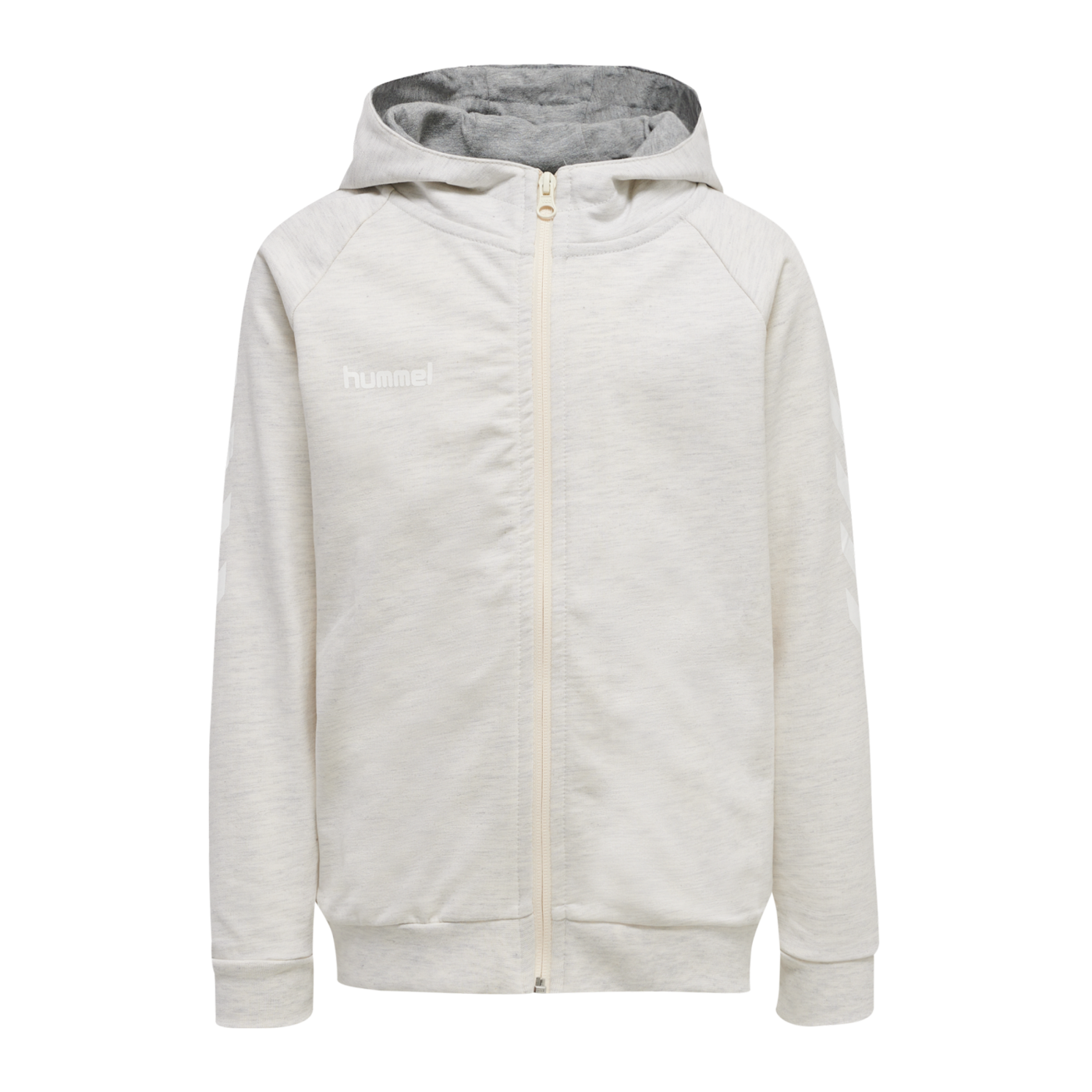 Hummel hmlGO Cotton Kapuzenjacke Kids Weiss F9158