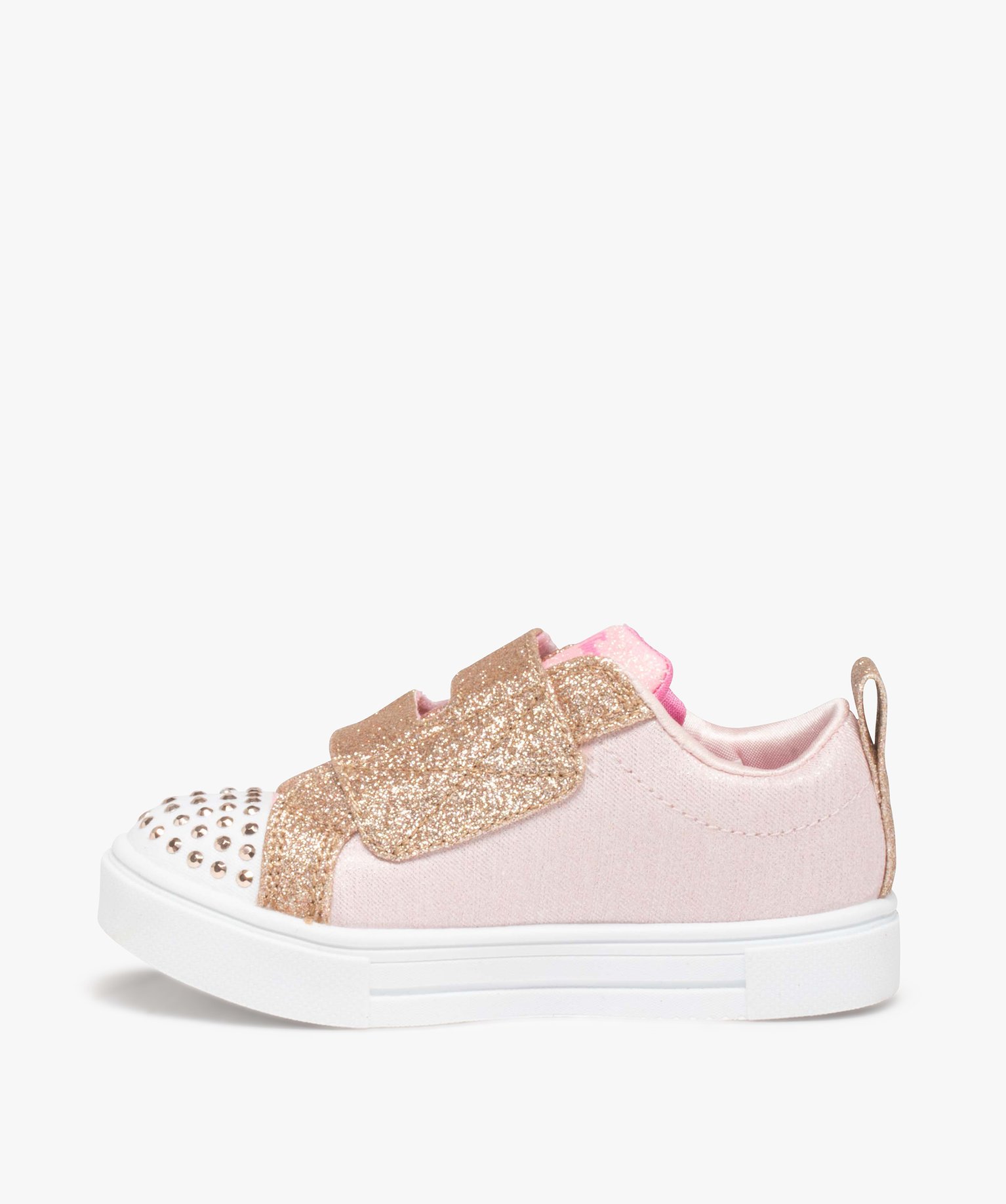 Baskets fille pailletées et lumineuses – Skechers Twinkle or | GEMO