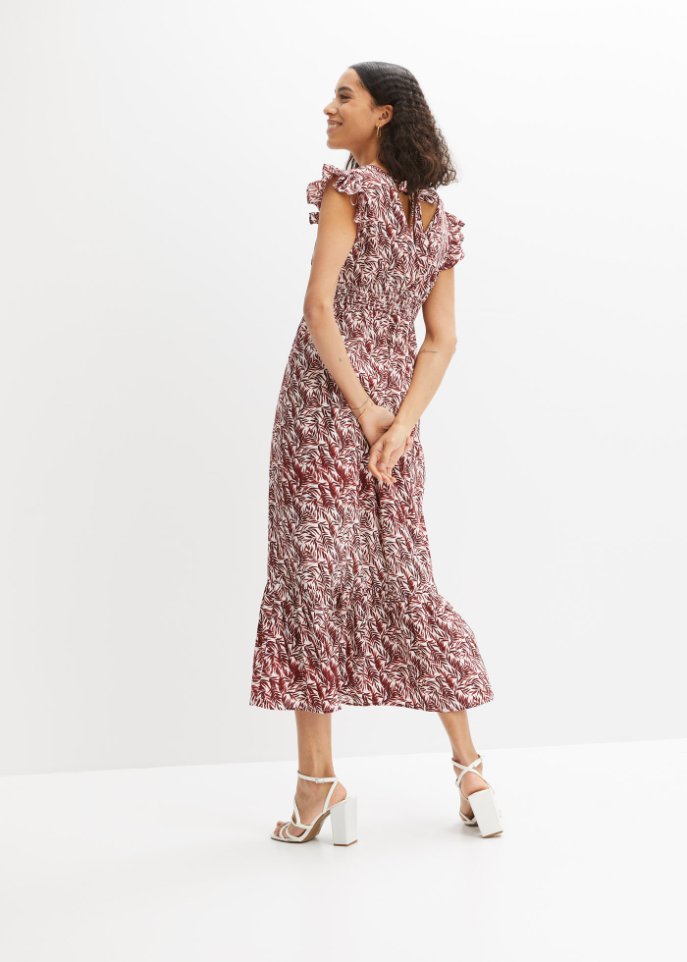 Midikleid mit Flügelärmeln