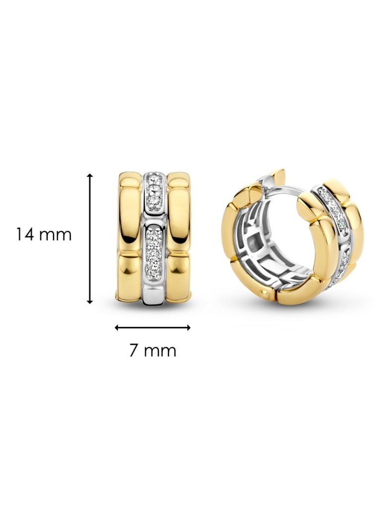 TI SENTO - Milano Gold-plated Earrings 7890ZY