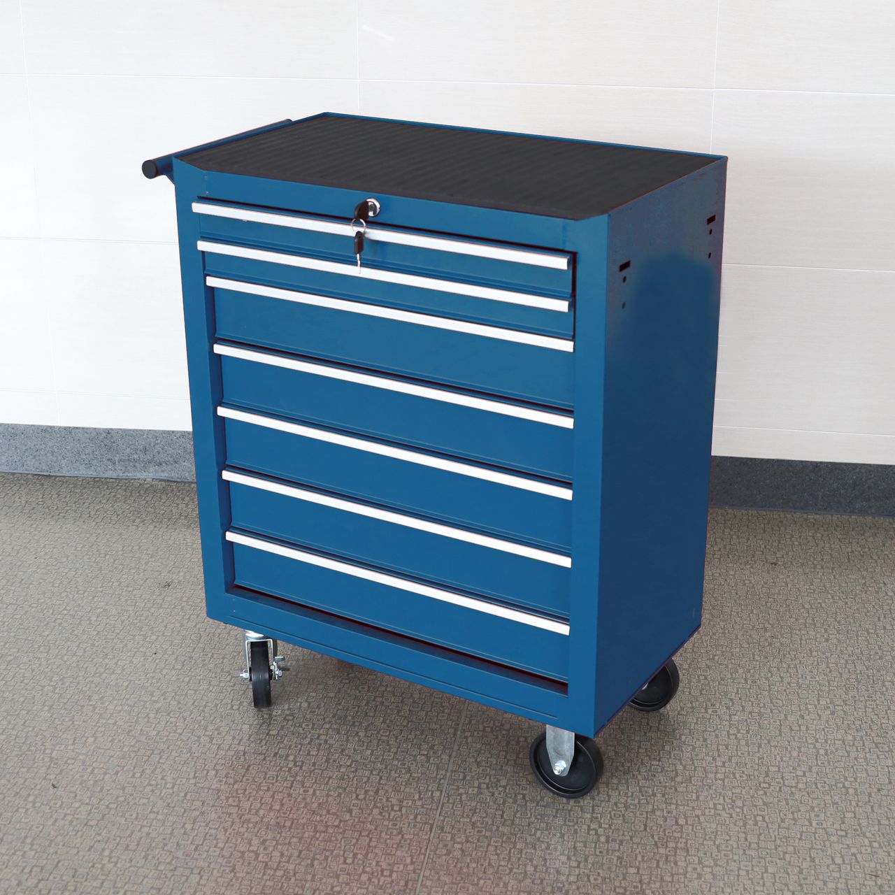 Tech Craft Tech Craft Werkstattwagen, blau, 7 Schubladen, ca. 62 x 33 x 78 cm