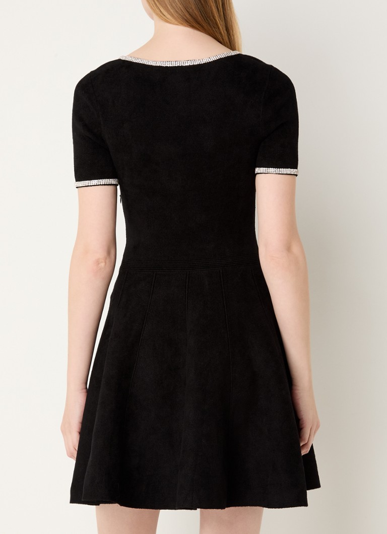 Sandro Mini dress with rhinestones and cut-out detail