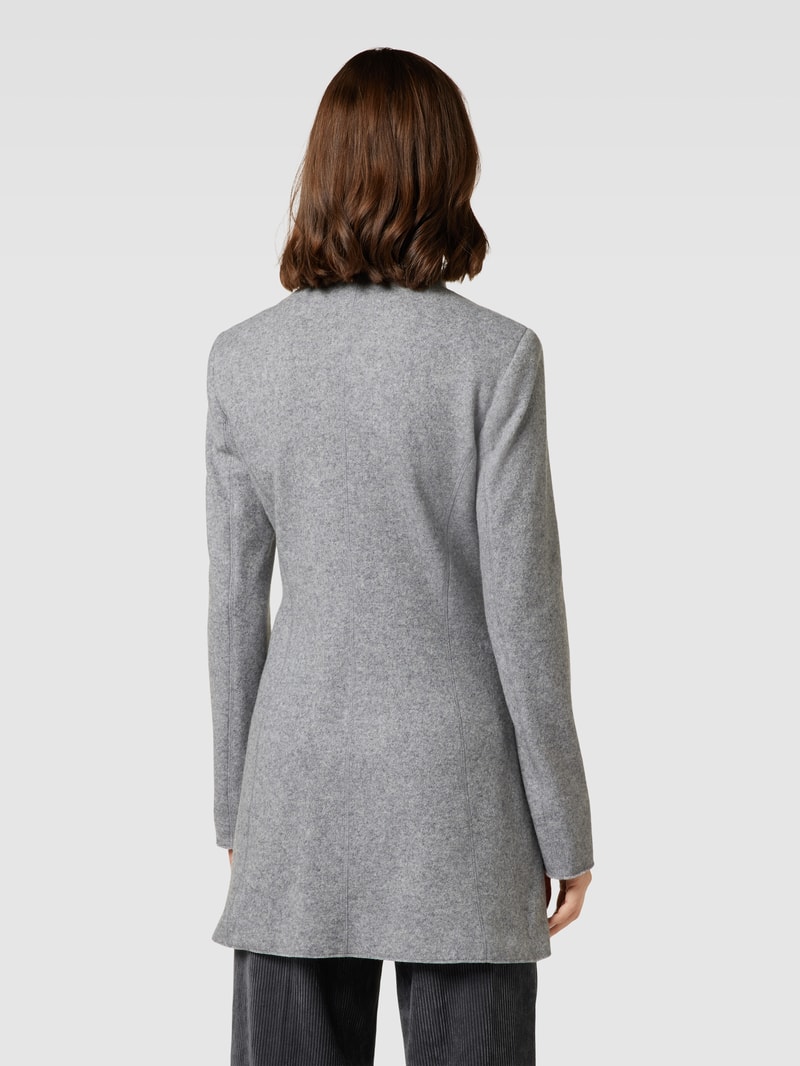 Blazer mit Stehkragen in silber