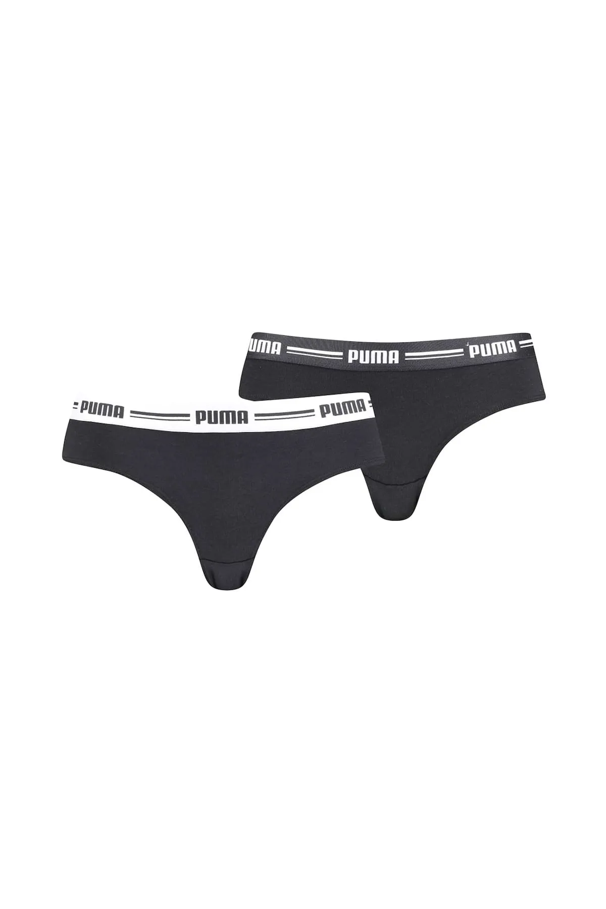 Puma  Damen Slip – Brasilianischer, weicher Baumwoll-Modal-Stretch, 2er-Pack