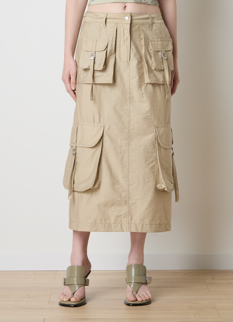 Gonna midi con tasche a patta di Acne Studios