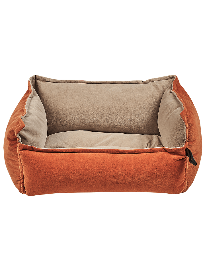 Beliani Tierbett IZMIR in Beige/Orange - (W) 50 x (H) 18 x (L) 35 cm günstig kaufen onesize