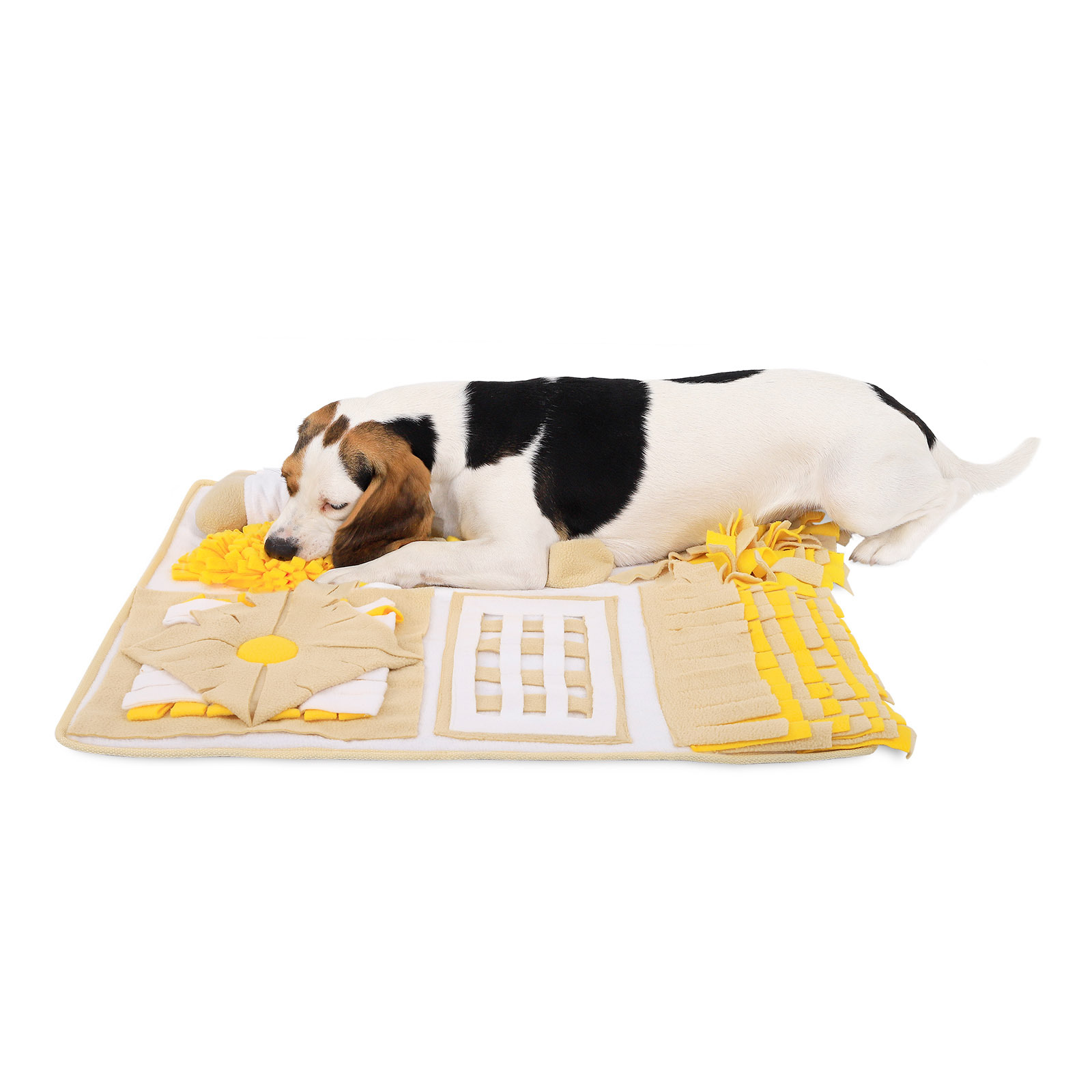 Lionto Intelligenzspielzeug Lionto Schnüffelteppich für Hunde braun/ gelb