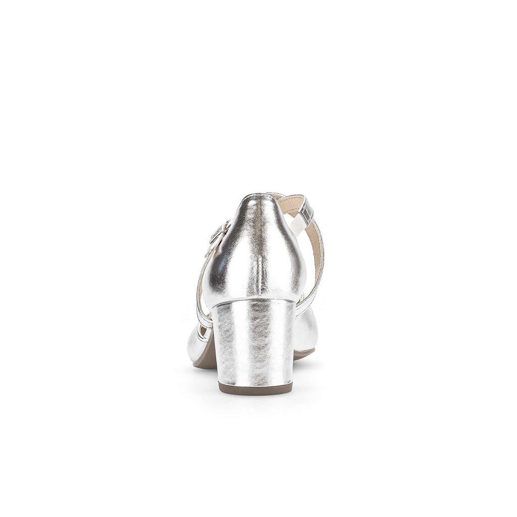 Gabor fashion Spangenpumps silber