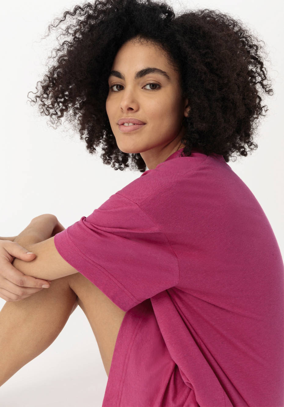 T-Shirt Kleid aus Bio-Baumwolle mit Hanf
