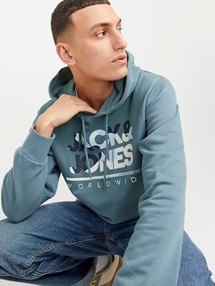 Jack & Jones Hoodie in Blau günstig kaufen