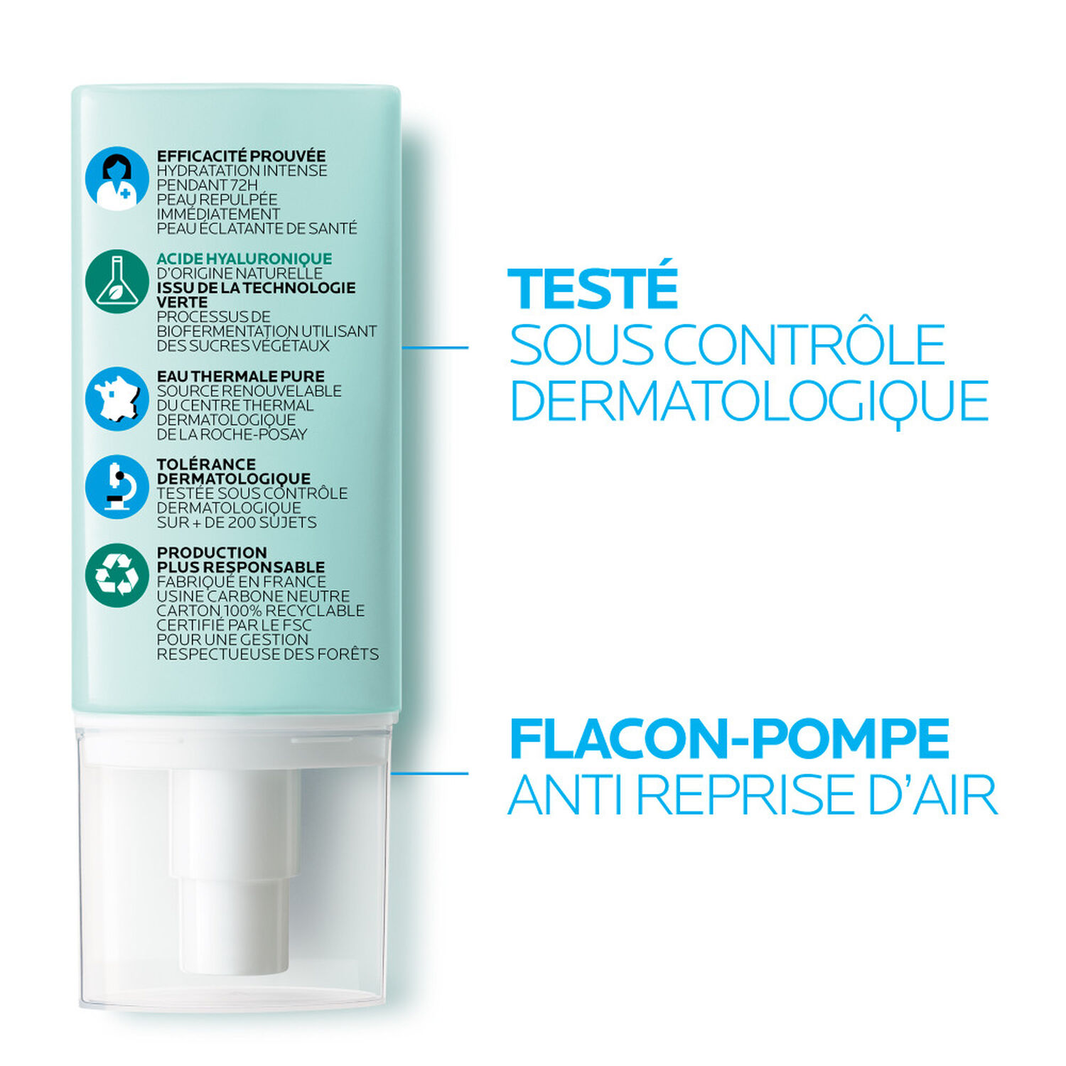 la roche-posay Hydraphase HA Légère Crème Hydratante Visage Acide Hyaluronique 50 ml