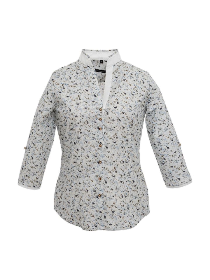 OS-Trachten Bluse 450000-4300 in mittelblau günstig kaufen