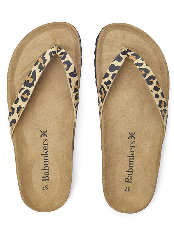 BABUNKERS Family Zehentrenner in Beige/ Braun günstig kaufen