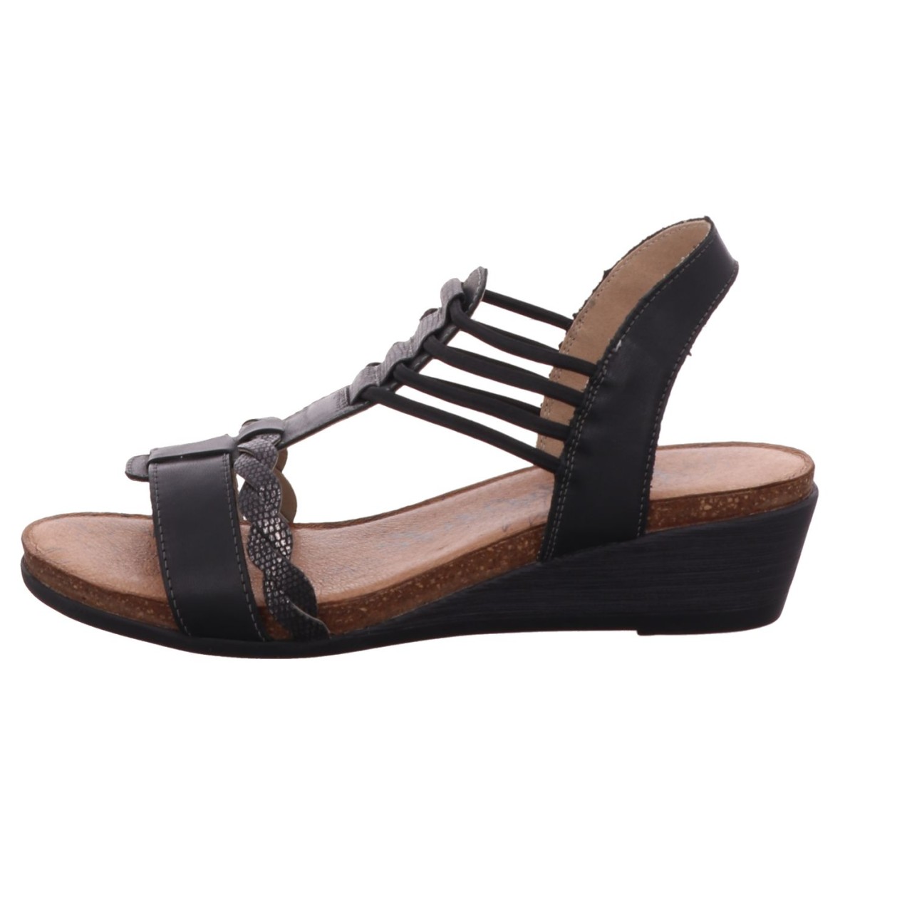REMONTE Keilsandalen schwarz