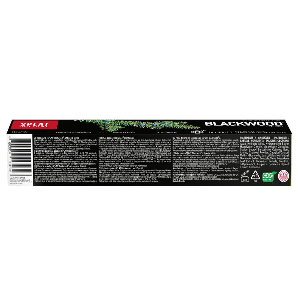 Splat Special Zahnpasta Blackwood 75 ml