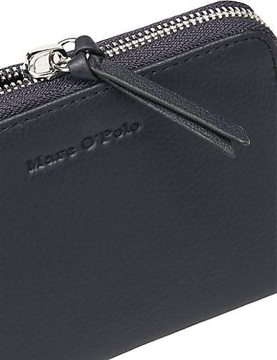 Marc O'Polo Zipper-Geldbörse aus hochwertigem Rindsleder