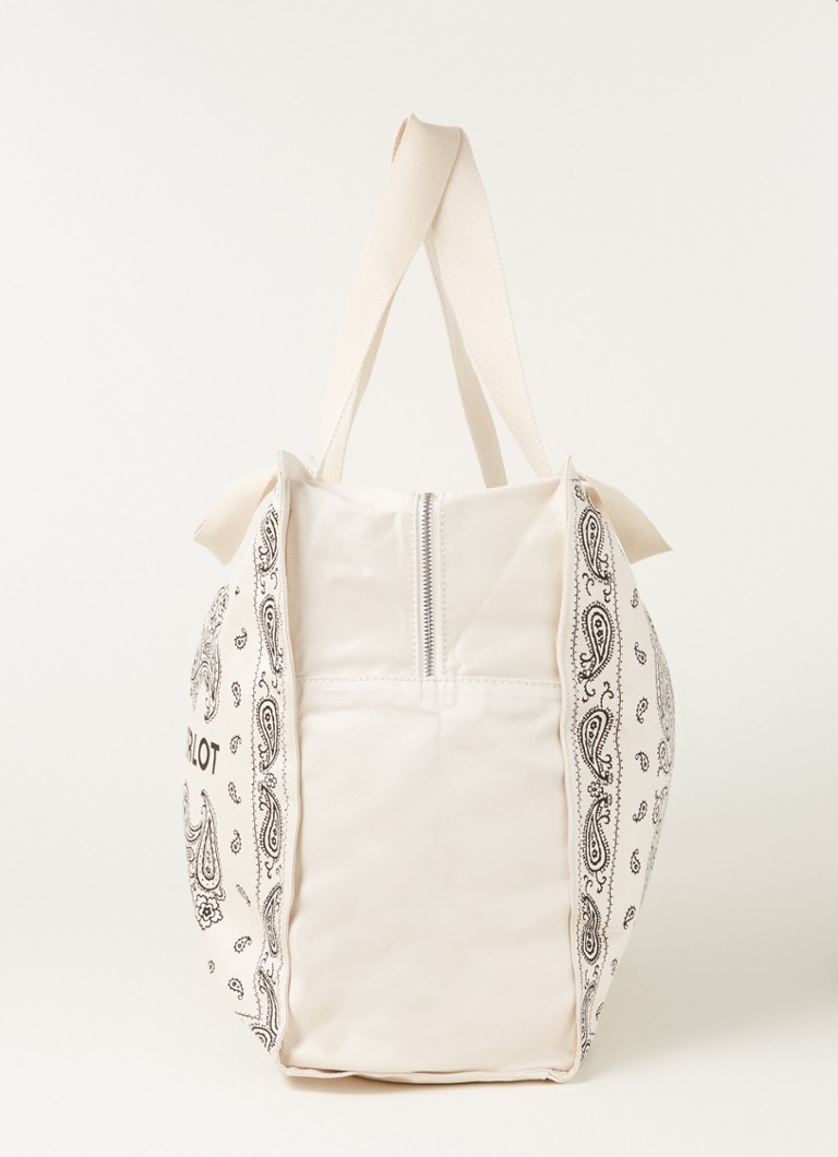 Claudie Pierlot paisley mintás és logós válltáska