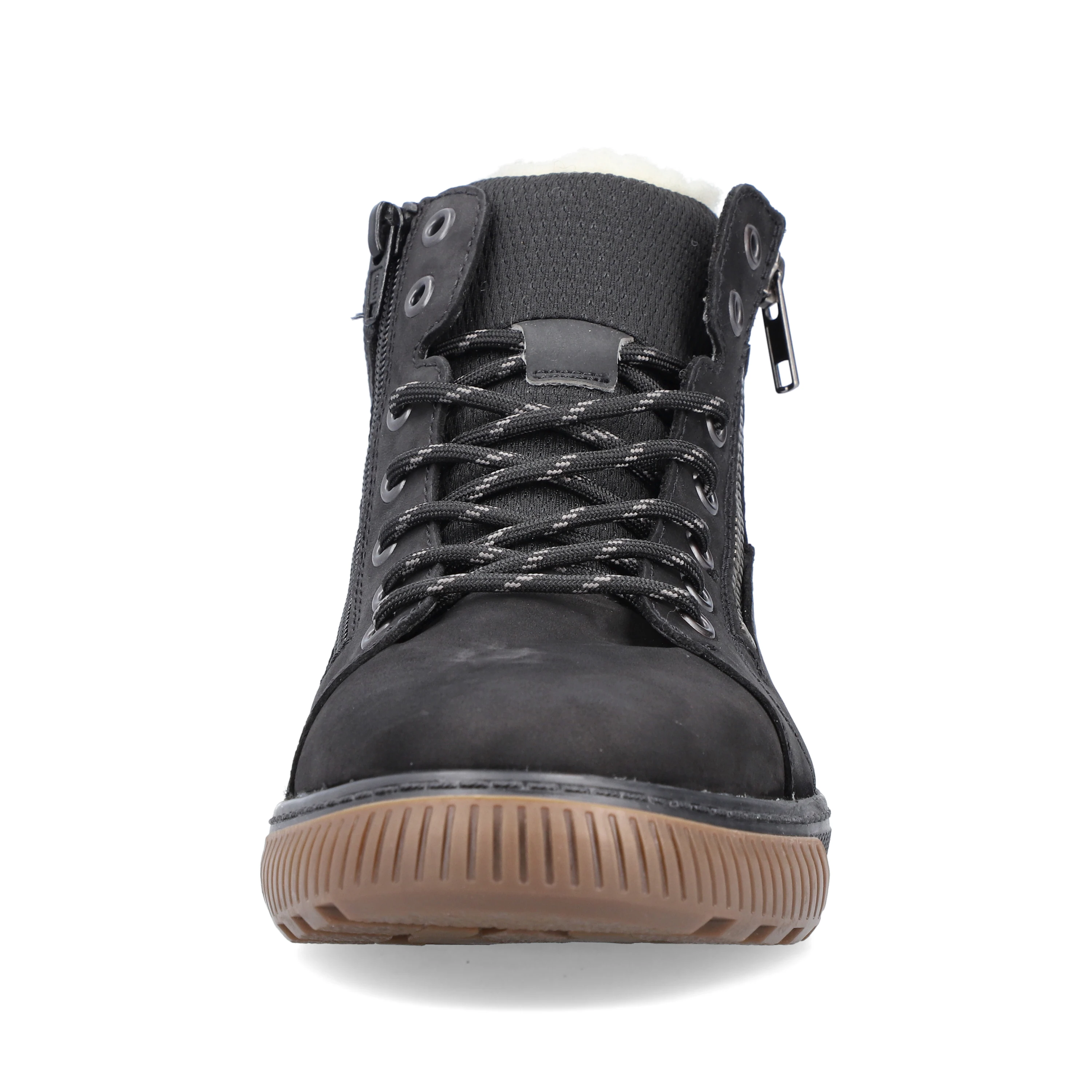Rieker Herren Schnürschuhe asphaltschwarz