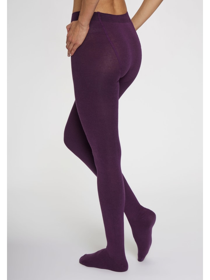 LAVANA basic Strickstrumpfhose in beere günstig kaufen