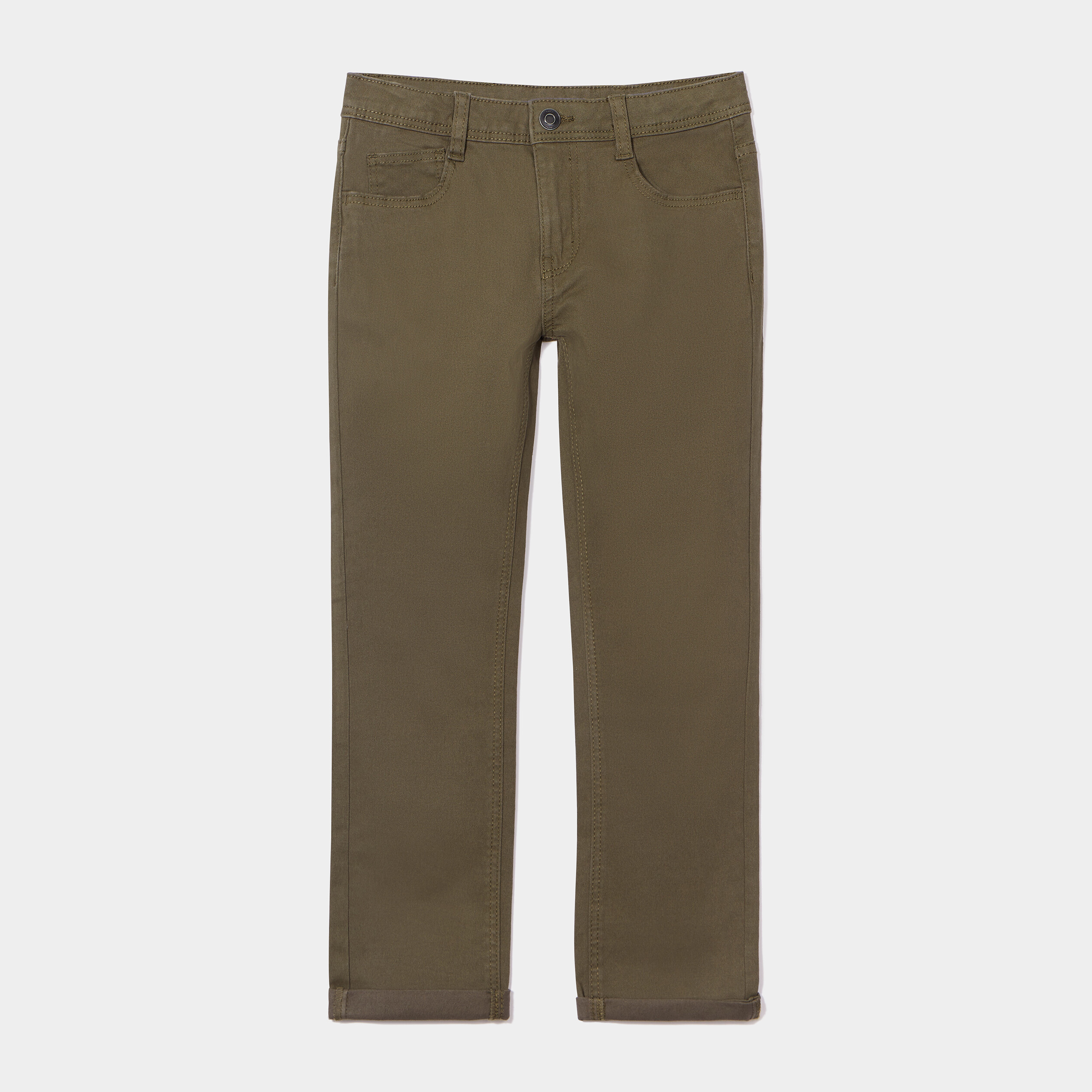 Pantalon regular vert kaki garçon | La Halle