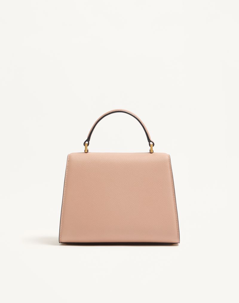 Bolsa Valentino Garavani Vsling pequena em couro de bezerro granulado.