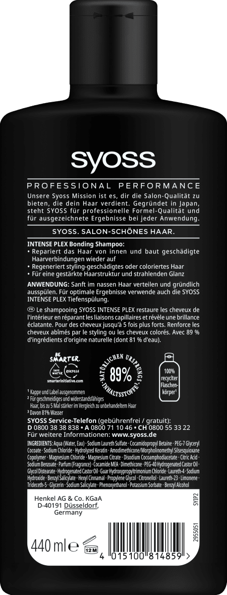 Shampoo Intense Plex, 440 ml