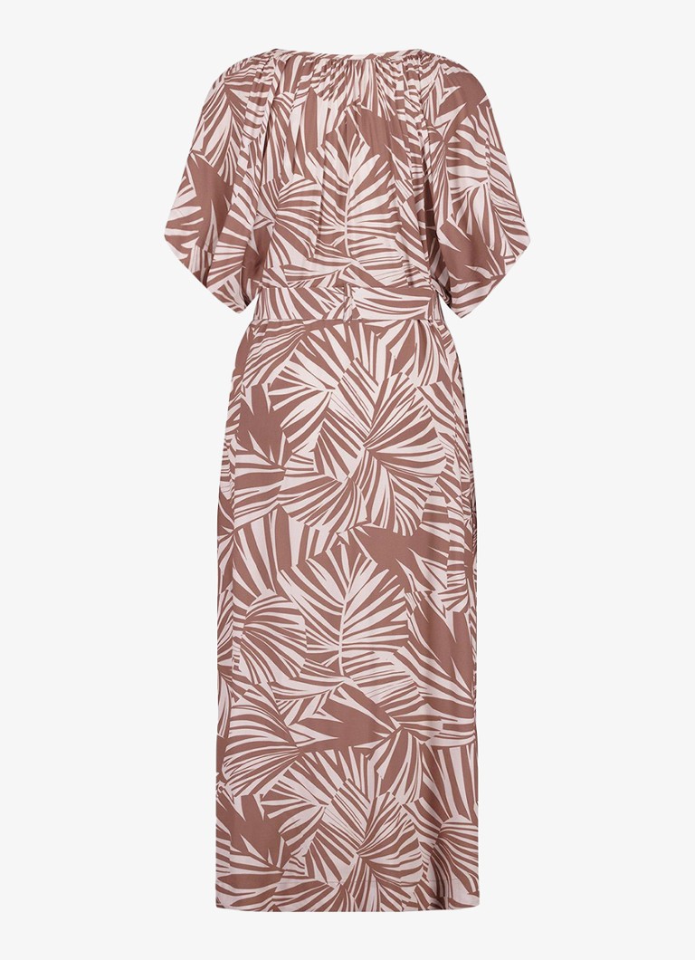 Abito midi Studio Anneloes Ivy con stampa grafica e cintura da annodare