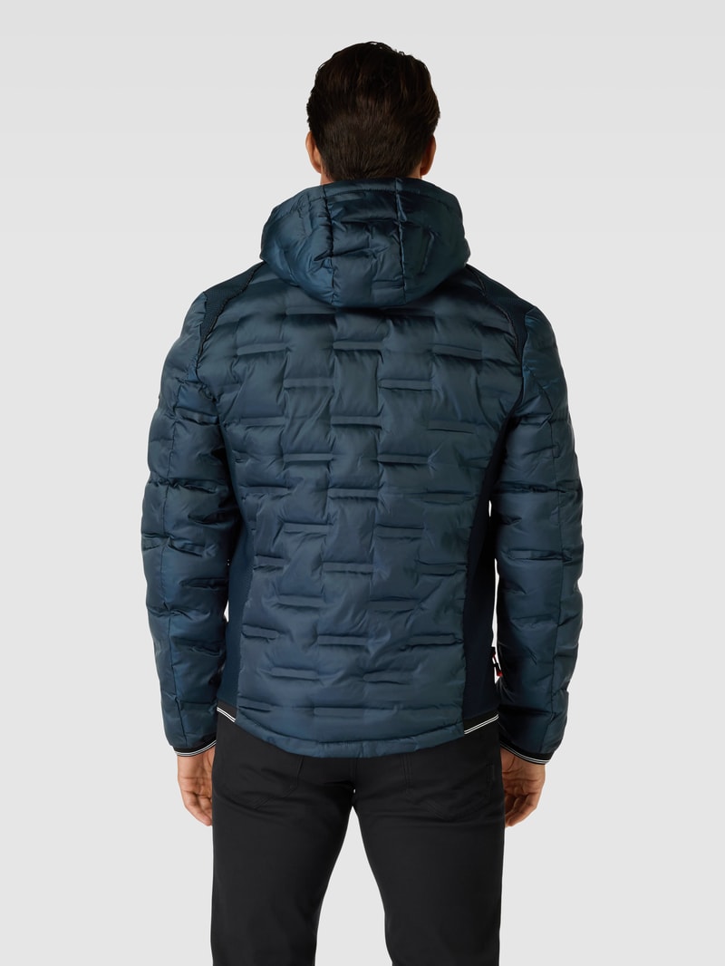 Steppjacke mit Label-Detail in marineblau