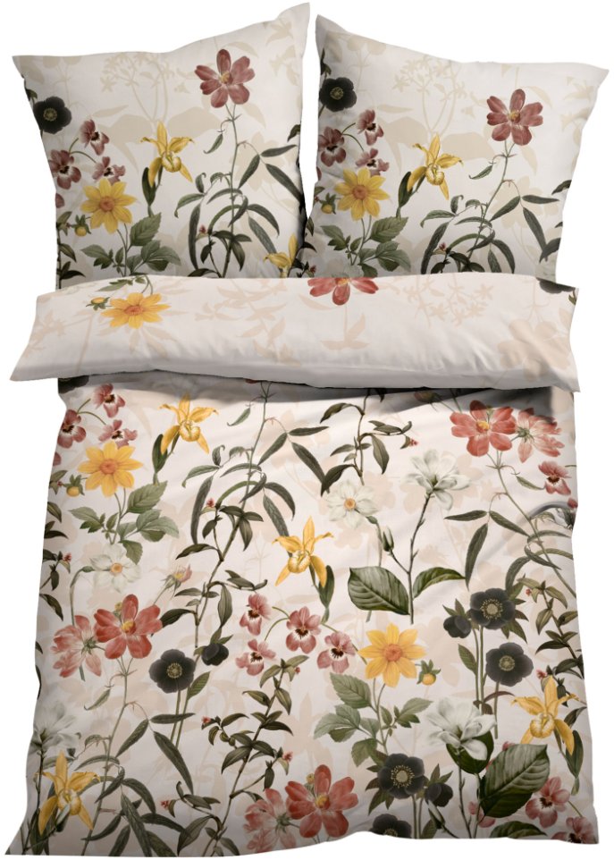 Bettwäsche mit Blumen Design
