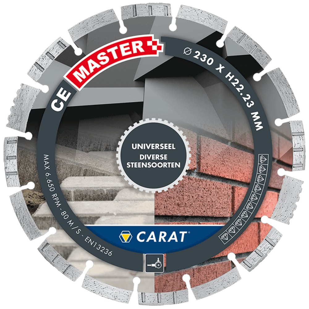 Lame de scie diamantée universelle Carat CEM1403000 CE Master 140 x 22,23
