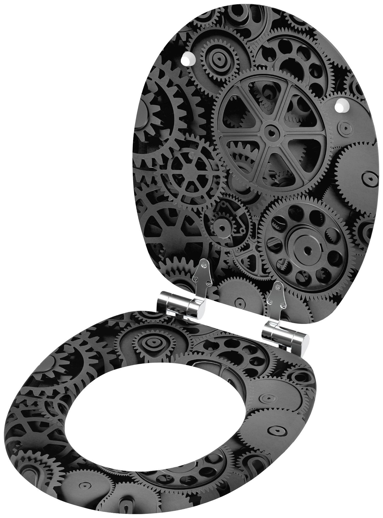 Sanilo WC-Sitz Gears, mit Absenkautomatik, BxL: 37,7 x 42,0 - 47,0 cm