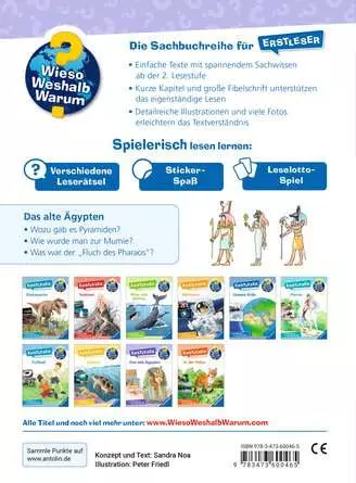 Ravensburger Wieso? Weshalb? Warum? Erstleser, Band 9: Das alte Ägypten