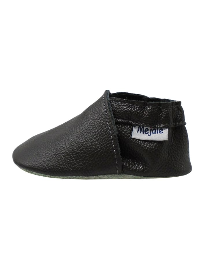 Yalion Baby Leder-Krabbelschuhe in Schwarz günstig kaufen 17/18
