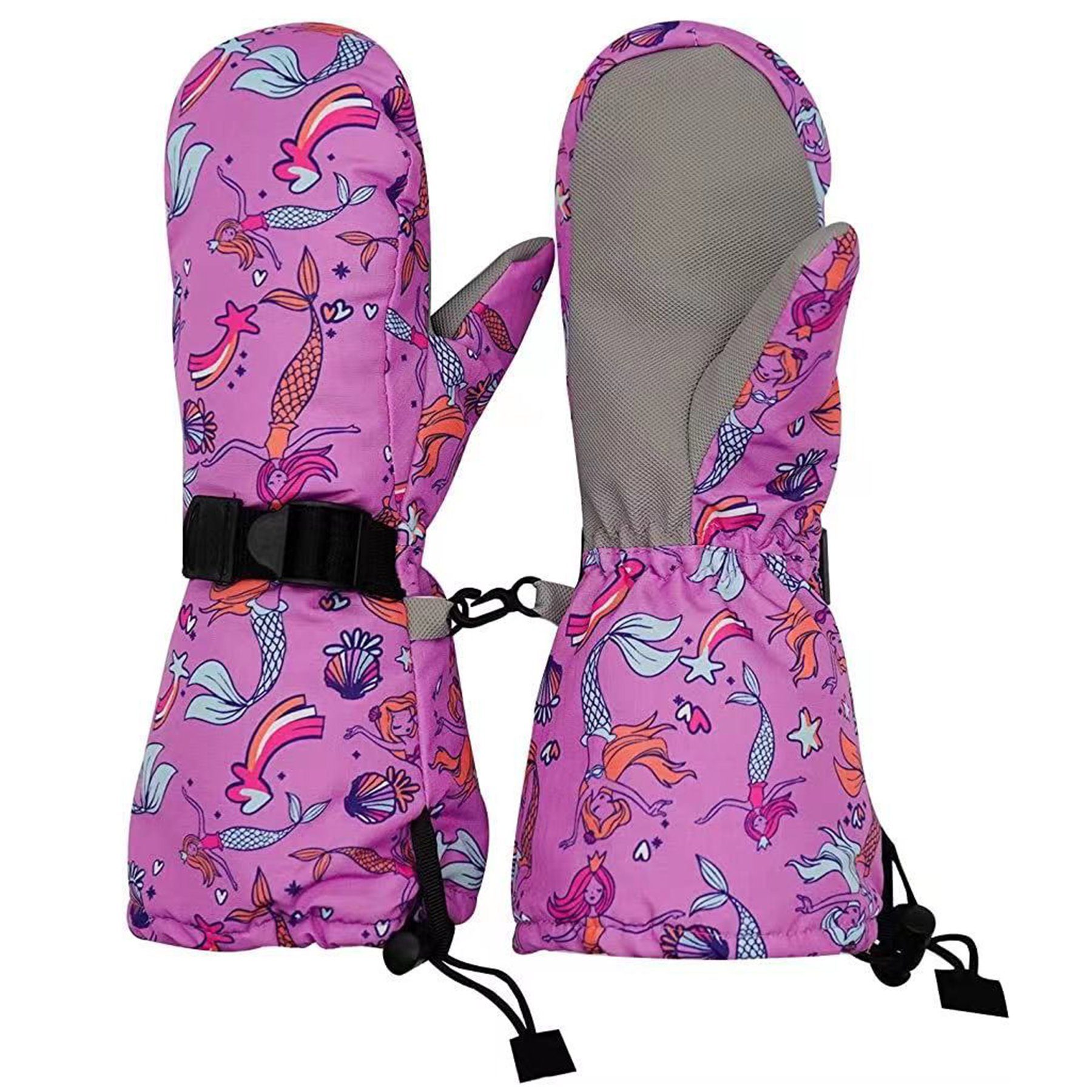 CALIYO Skihandschuhe Winterhandschuhe für Kinder, Handschuhe, atmungsaktiv, warm Outdoor-Skifahren, für Babys, Jungen und Mädchen, von 2 bis 6 Jahren