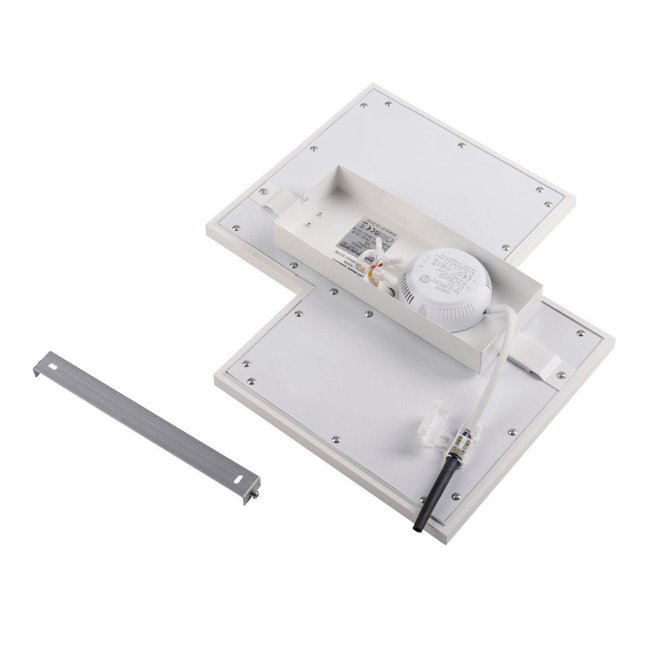 JUST LIGHT JUST LIGHT. LED Deckenleuchte EDGING, separat steuerbar, 3000 Kelvin, rechteckig, Weiß
